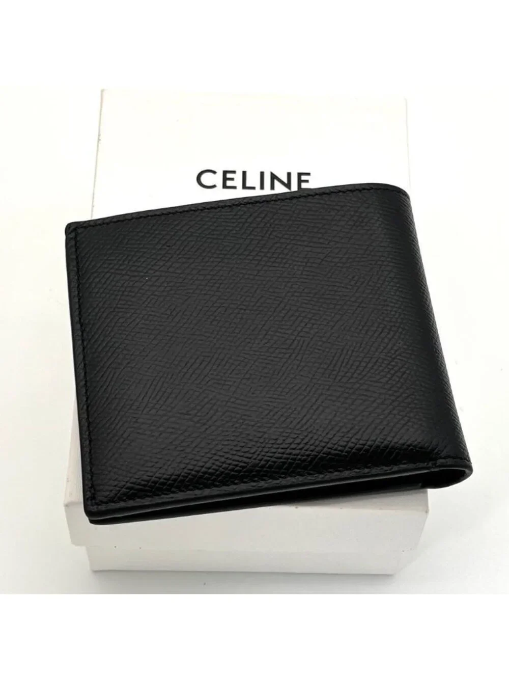 Celine Bifold Wallet Leather Black